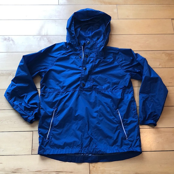 Old Navy Boys Hooded Soft Shell Windbreaker Pull Over Style Size L 10/12 - Picture 1 of 12